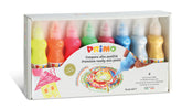 TEMPERA PREMEZCLADA 50 ML 4 FLUO + 4 METALICAS | 1 UNIDADES | (PRIMO)